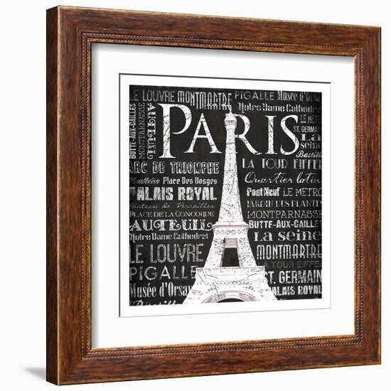 Paris Eiffel-Jace Grey-Framed Art Print