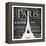 Paris Eiffel-Jace Grey-Framed Stretched Canvas