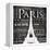 Paris Eiffel-Jace Grey-Framed Stretched Canvas