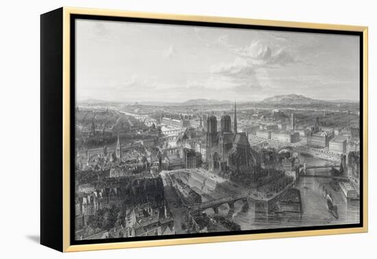 Paris en 1860-Edouard Willmann-Framed Premier Image Canvas
