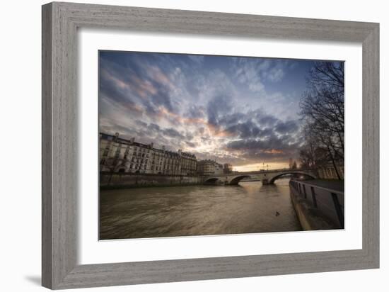 Paris, End of a Day-Sebastien Lory-Framed Photographic Print