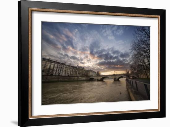 Paris, End of a Day-Sebastien Lory-Framed Photographic Print