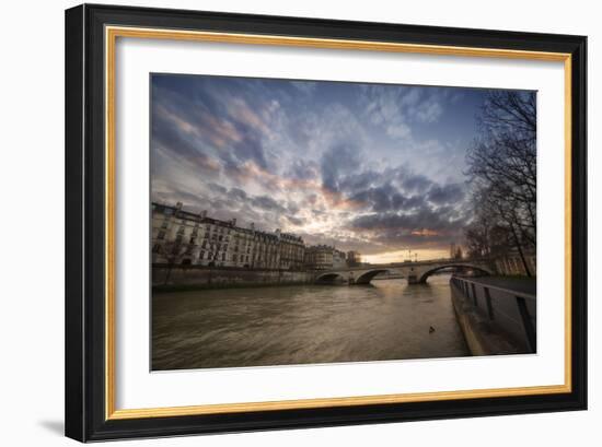 Paris, End of a Day-Sebastien Lory-Framed Photographic Print