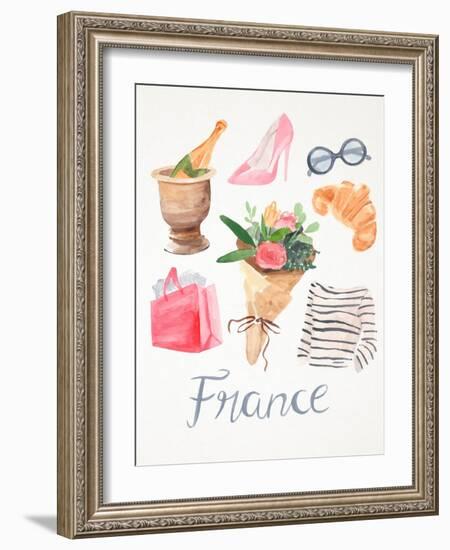 Paris Essentials II-Annie Warren-Framed Art Print