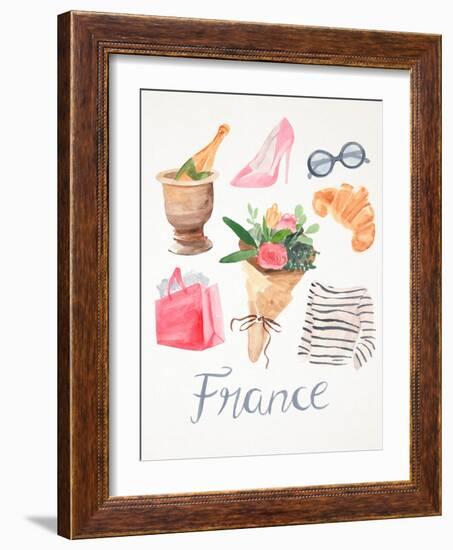 Paris Essentials II-Annie Warren-Framed Art Print