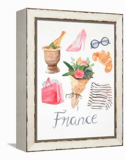 Paris Essentials II-Annie Warren-Framed Stretched Canvas