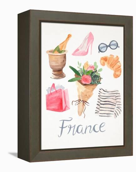 Paris Essentials II-Annie Warren-Framed Stretched Canvas