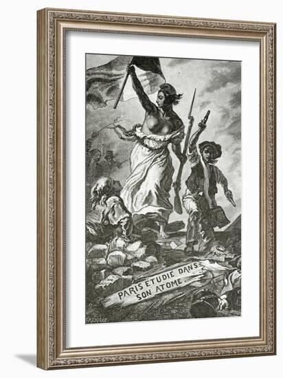 Paris Etudie Dans Son Atome,19th Century-Eugene Delacroix-Framed Giclee Print