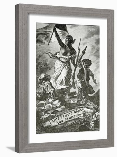 Paris Etudie Dans Son Atome,19th Century-Eugene Delacroix-Framed Giclee Print