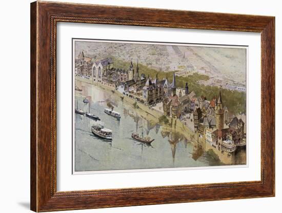 Paris Exhib Medieval-Ewald Thiel-Framed Art Print