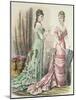 Paris Fashion, from 'Journal Des Demoiselles' Published Dupuy Paris, 1878 (Colour Litho)-French-Mounted Giclee Print