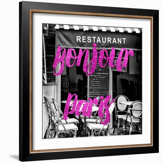 Paris Fashion Series - Bonjour Paris - French Restaurant II-Philippe Hugonnard-Framed Photographic Print