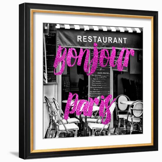 Paris Fashion Series - Bonjour Paris - French Restaurant II-Philippe Hugonnard-Framed Photographic Print