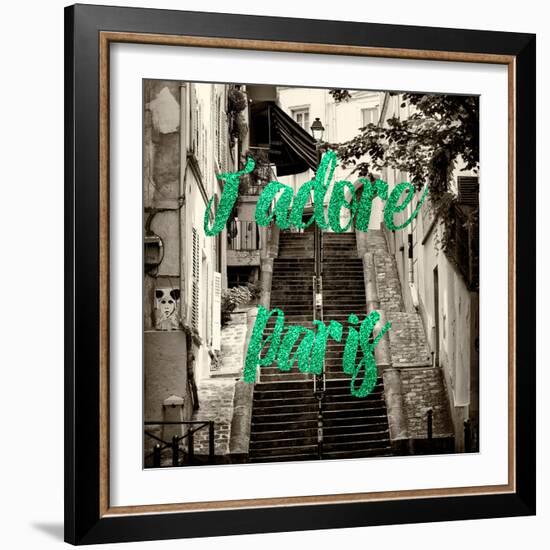 Paris Fashion Series - J'adore Paris - Montmartre III-Philippe Hugonnard-Framed Photographic Print