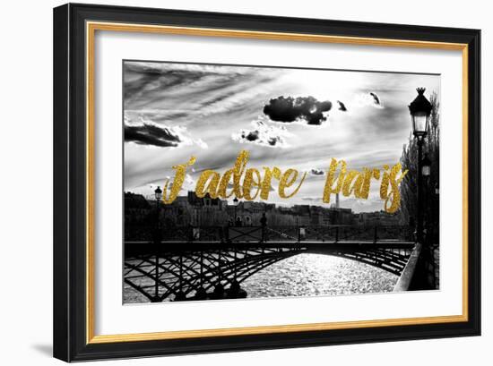 Paris Fashion Series - J'adore Paris - Paris Bridge-Philippe Hugonnard-Framed Photographic Print