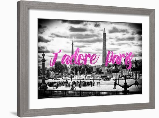 Paris Fashion Series - J'adore Paris - Place de la Concorde II-Philippe Hugonnard-Framed Photographic Print