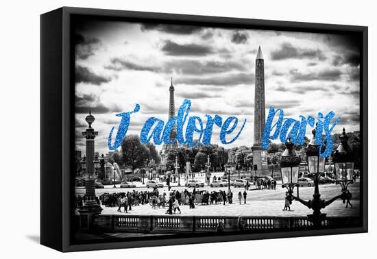 Paris Fashion Series - J'adore Paris - Place de la Concorde III-Philippe Hugonnard-Framed Premier Image Canvas