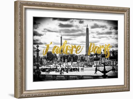 Paris Fashion Series - J'adore Paris - Place de la Concorde-Philippe Hugonnard-Framed Photographic Print