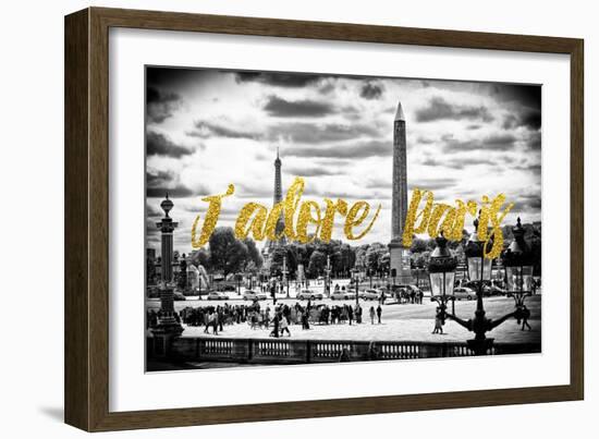 Paris Fashion Series - J'adore Paris - Place de la Concorde-Philippe Hugonnard-Framed Photographic Print