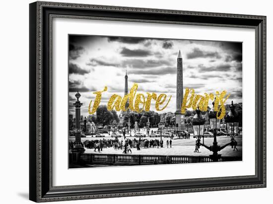 Paris Fashion Series - J'adore Paris - Place de la Concorde-Philippe Hugonnard-Framed Photographic Print