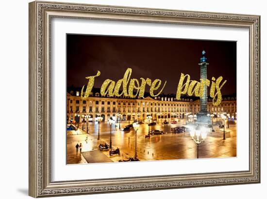 Paris Fashion Series - J'adore Paris - Place Vendome-Philippe Hugonnard-Framed Photographic Print