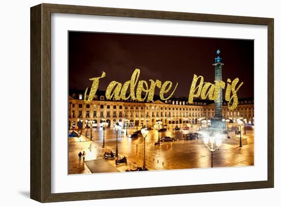 Paris Fashion Series - J'adore Paris - Place Vendome-Philippe Hugonnard-Framed Photographic Print