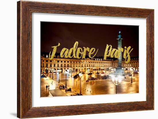 Paris Fashion Series - J'adore Paris - Place Vendome-Philippe Hugonnard-Framed Photographic Print