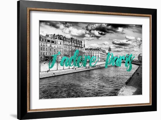 Paris Fashion Series - J'adore Paris - Seine River III-Philippe Hugonnard-Framed Photographic Print