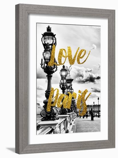 Paris Fashion Series - Love Paris - Parisian Architecture-Philippe Hugonnard-Framed Photographic Print