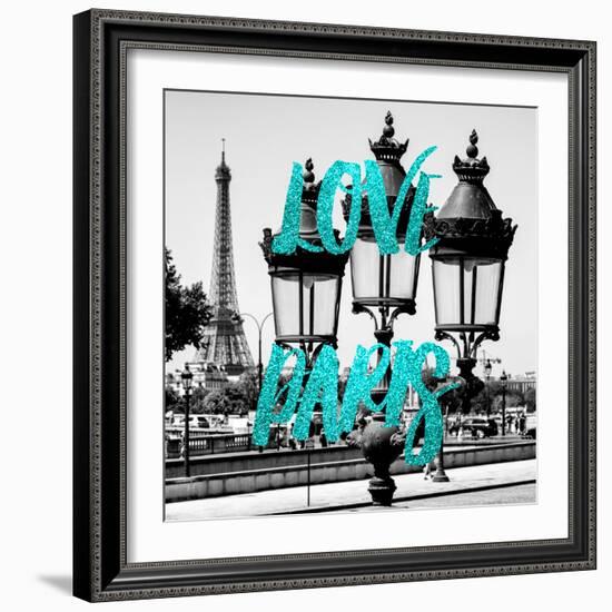 Paris Fashion Series - Love Paris - Parisian Lamppost II-Philippe Hugonnard-Framed Photographic Print