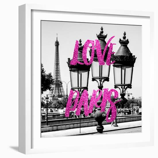 Paris Fashion Series - Love Paris - Parisian Lamppost III-Philippe Hugonnard-Framed Photographic Print