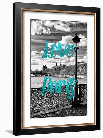 Paris Fashion Series - Love Paris - Pont des Arts II-Philippe Hugonnard-Framed Photographic Print