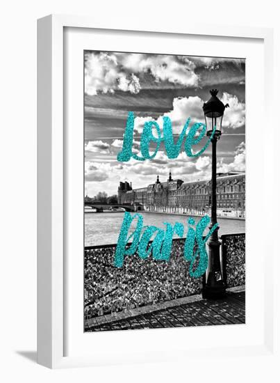 Paris Fashion Series - Love Paris - Pont des Arts II-Philippe Hugonnard-Framed Photographic Print