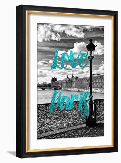 Paris Fashion Series - Love Paris - Pont des Arts II-Philippe Hugonnard-Framed Photographic Print