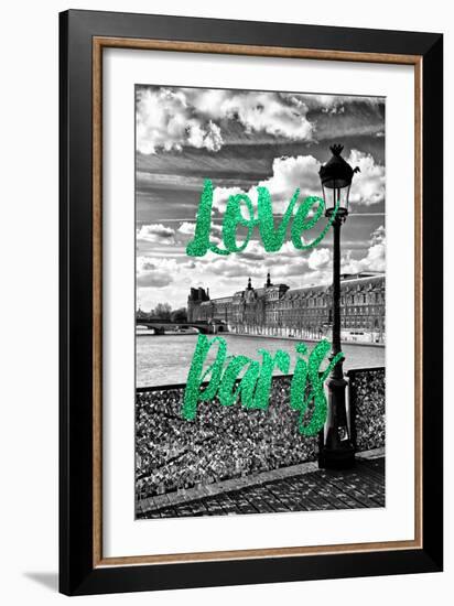 Paris Fashion Series - Love Paris - Pont des Arts III-Philippe Hugonnard-Framed Photographic Print