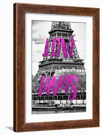 Paris Fashion Series - Love Paris - The Eiffel Tower-Philippe Hugonnard-Framed Photographic Print