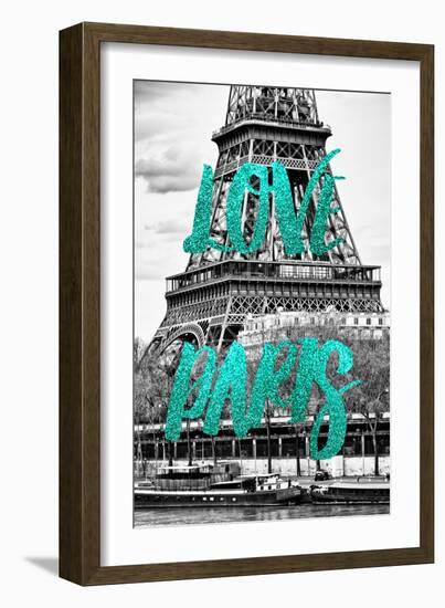 Paris Fashion Series - Love Paris - The Eiffel Tower-Philippe Hugonnard-Framed Photographic Print