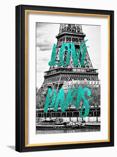 Paris Fashion Series - Love Paris - The Eiffel Tower-Philippe Hugonnard-Framed Photographic Print