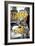 Paris Fashion Series - Paris Chic - Eiffel Tower and Carousel-Philippe Hugonnard-Framed Photographic Print