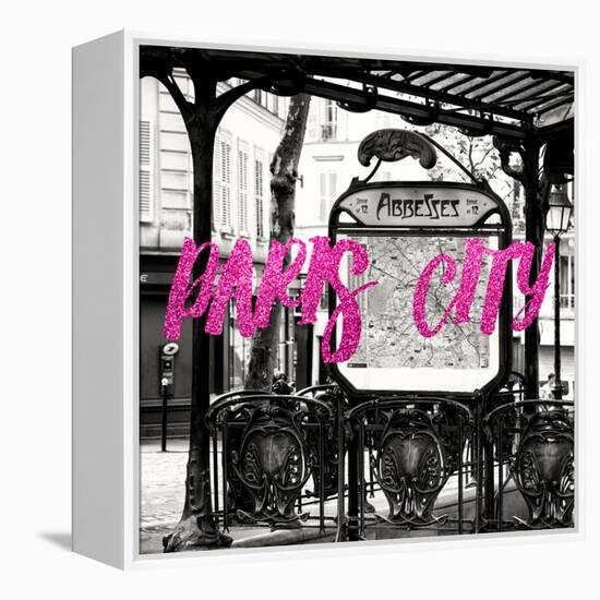 Paris Fashion Series - Paris City - Metro Abbesses II-Philippe Hugonnard-Framed Premier Image Canvas