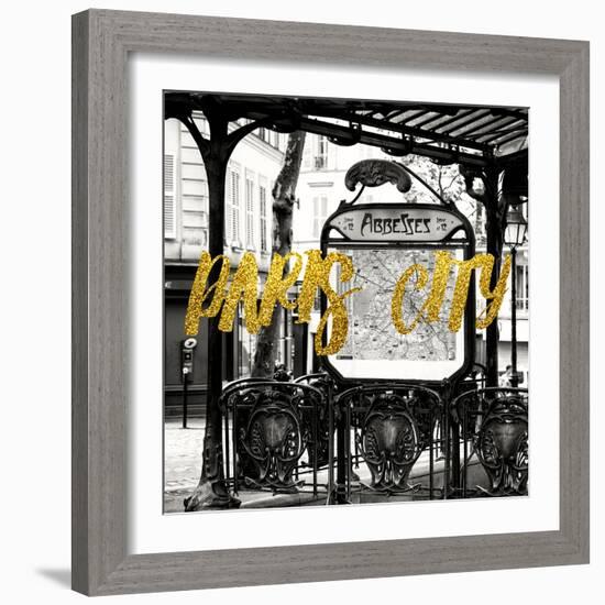 Paris Fashion Series - Paris City - Metro Abbesses-Philippe Hugonnard-Framed Photographic Print