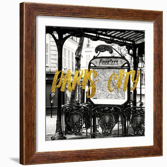 Paris Fashion Series - Paris City - Metro Abbesses-Philippe Hugonnard-Framed Photographic Print