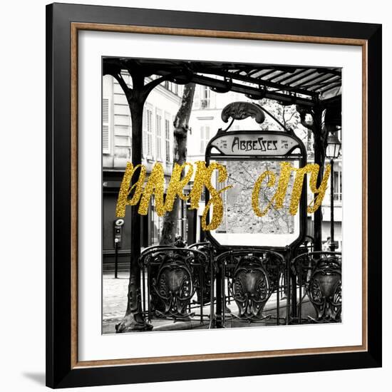 Paris Fashion Series - Paris City - Metro Abbesses-Philippe Hugonnard-Framed Photographic Print