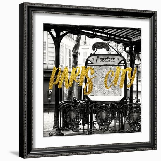 Paris Fashion Series - Paris City - Metro Abbesses-Philippe Hugonnard-Framed Photographic Print