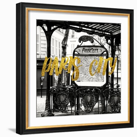 Paris Fashion Series - Paris City - Metro Abbesses-Philippe Hugonnard-Framed Photographic Print