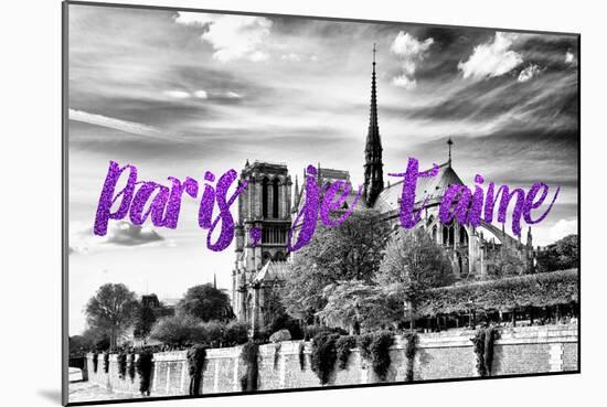 Paris Fashion Series - Paris, je t'aime - Notre Dame Cathedral II-Philippe Hugonnard-Mounted Photographic Print