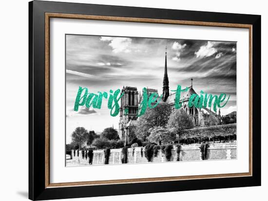 Paris Fashion Series - Paris, je t'aime - Notre Dame Cathedral IV-Philippe Hugonnard-Framed Photographic Print