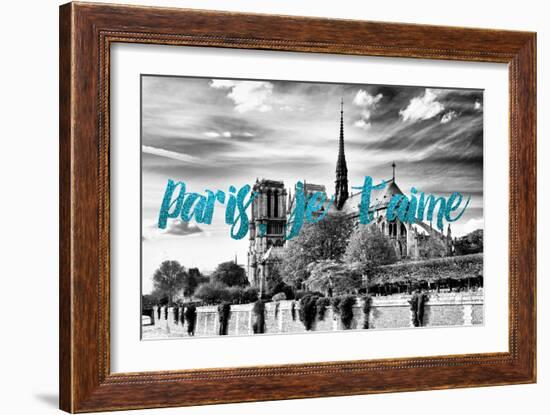 Paris Fashion Series - Paris, je t'aime - Notre Dame Cathedral V-Philippe Hugonnard-Framed Photographic Print