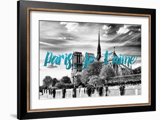 Paris Fashion Series - Paris, je t'aime - Notre Dame Cathedral V-Philippe Hugonnard-Framed Photographic Print