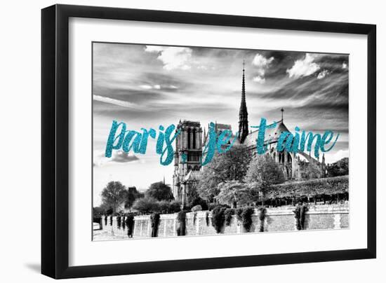 Paris Fashion Series - Paris, je t'aime - Notre Dame Cathedral V-Philippe Hugonnard-Framed Photographic Print